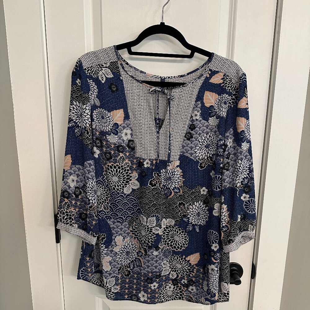 NxD YJ  3/4-Sleeve Boho Blouse